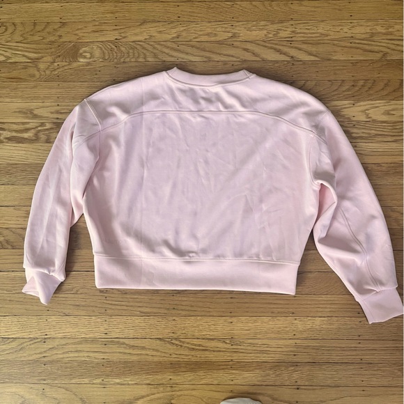 Lululemon Softstreme Perfectly Oversized Cropped Crew Flush Pink - Picture 3 of 4